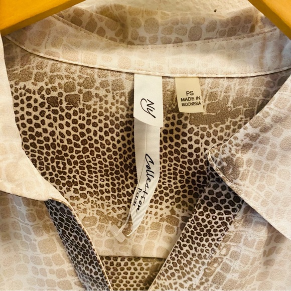 ⭐️ NY Collection Collared Utility Blouse - Picture 4 of 5